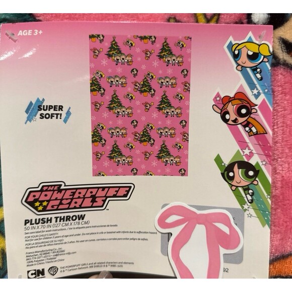 Powerpuff Girls Christmas Blanket - Picture 2 of 5